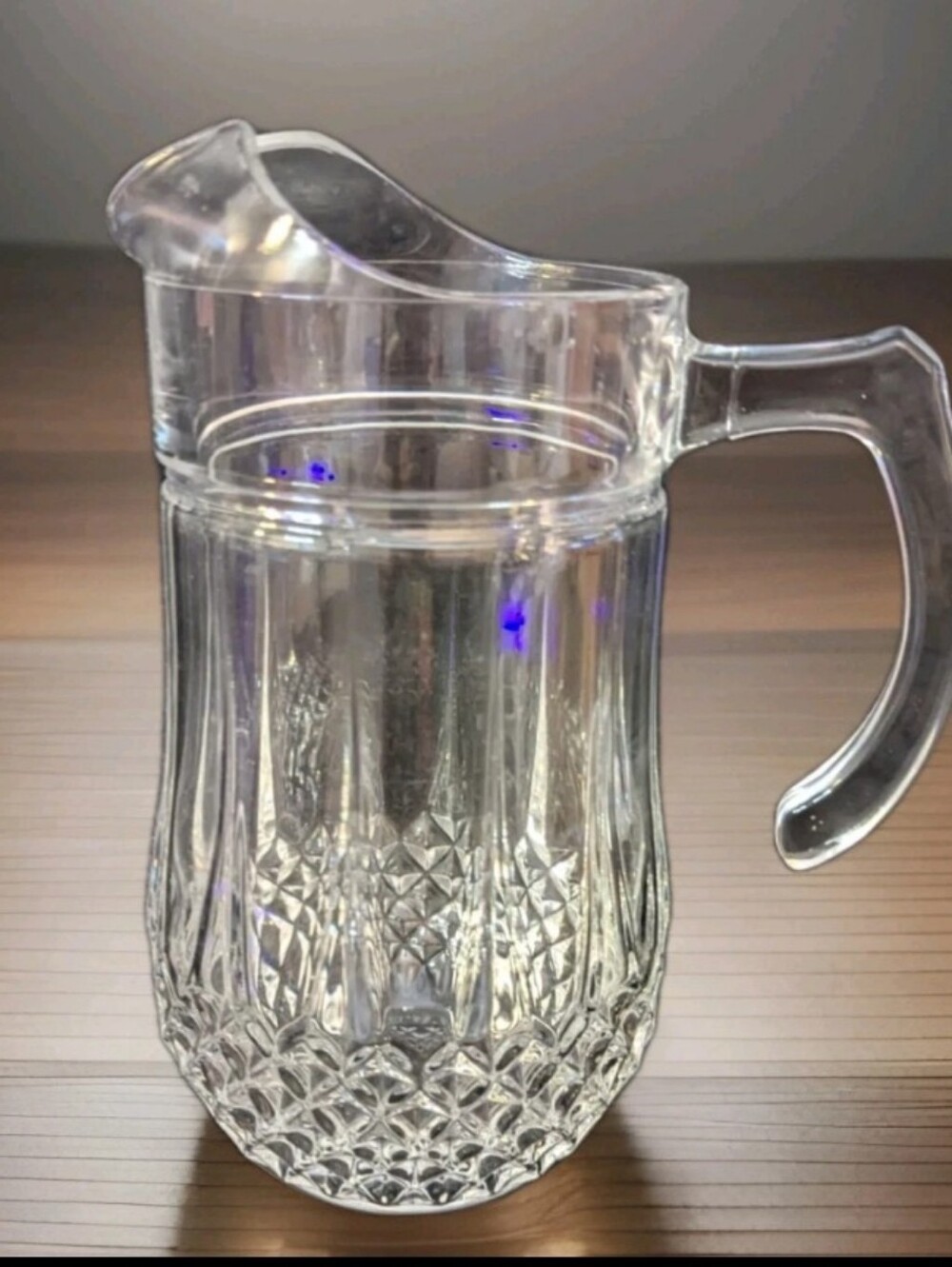 Vintage Cristal d'Arques Durand Longchamp Crystal Pitcher - 48 oz- France